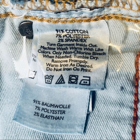 EDDIE BAUER MEDIUM WASH CLASSIC PREPPY TAPER BLUE JEANS SIZE 6 - Picture 5 of 7